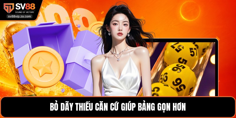 Soi Cầu Xổ Số Miền Nam - Kinh Nghiệm Đọc Cầu Dễ Áp Dụng 4 Bỏ dãy thiếu căn cứ giúp bảng gọn hơn