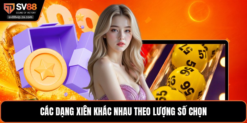 Các dạng xiên khác nhau theo lượng số chọn