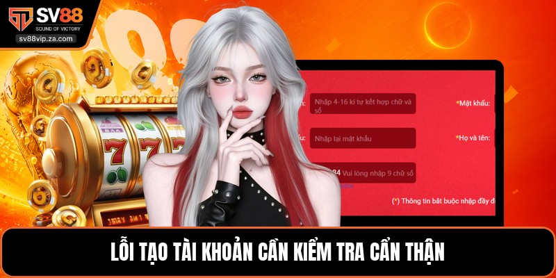 Đăng Ký SV88 - Quy Trình Mở Tài Khoản Đơn Giản Nhất 3 Lỗi tạo tài khoản cần kiểm tra cẩn thận